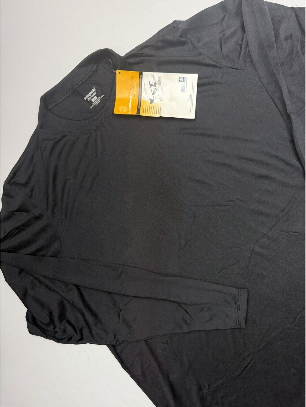 NWT Patagonia Men's Capilene Baselayer Long Sleeve Shirt Size XL Black